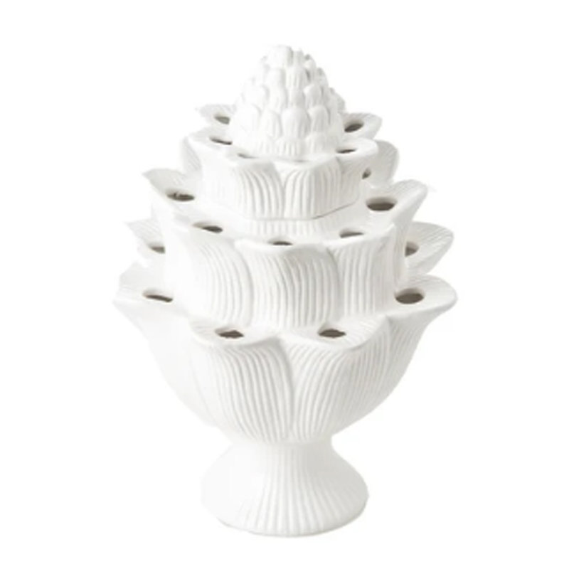 Handmade Ceramic Table Vase, 13" H x 9.5" W x 9.5" D