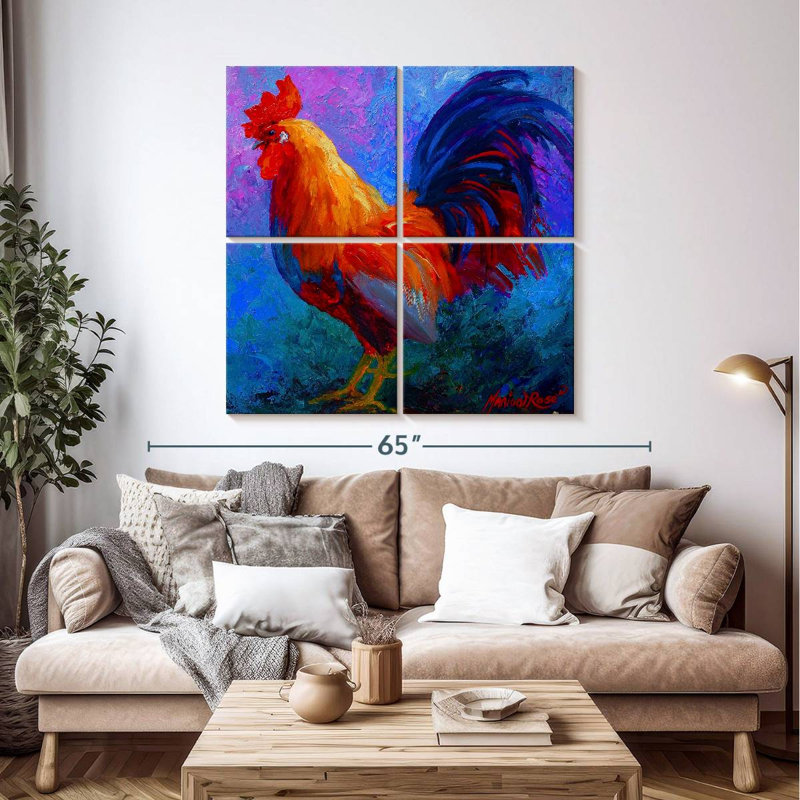 Brampt Rooster Bob, 45" H x 45" W
