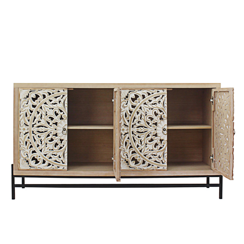 Armoire 4 portes en bois