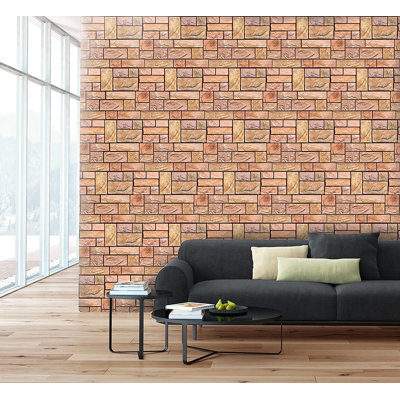 Panneaux muraux rétro-art 3D | Paquet de 10 | Pierre naturelle en gris | 17,5 po x 23,75 po | 28,86 pieds carrés