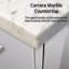 Meuble-lavabo simple 36 po x P 22 po, comptoir en marbre de Carrare-1586284499-1586284498