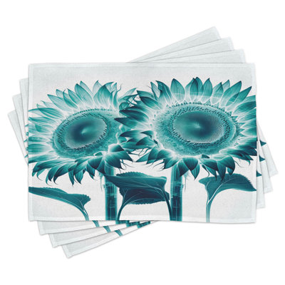 Polyester Floral Rectangle Placemat
