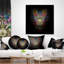 Tête de tigre féroce sur fond noir - coussin imprimé animal-29517187-29517184
