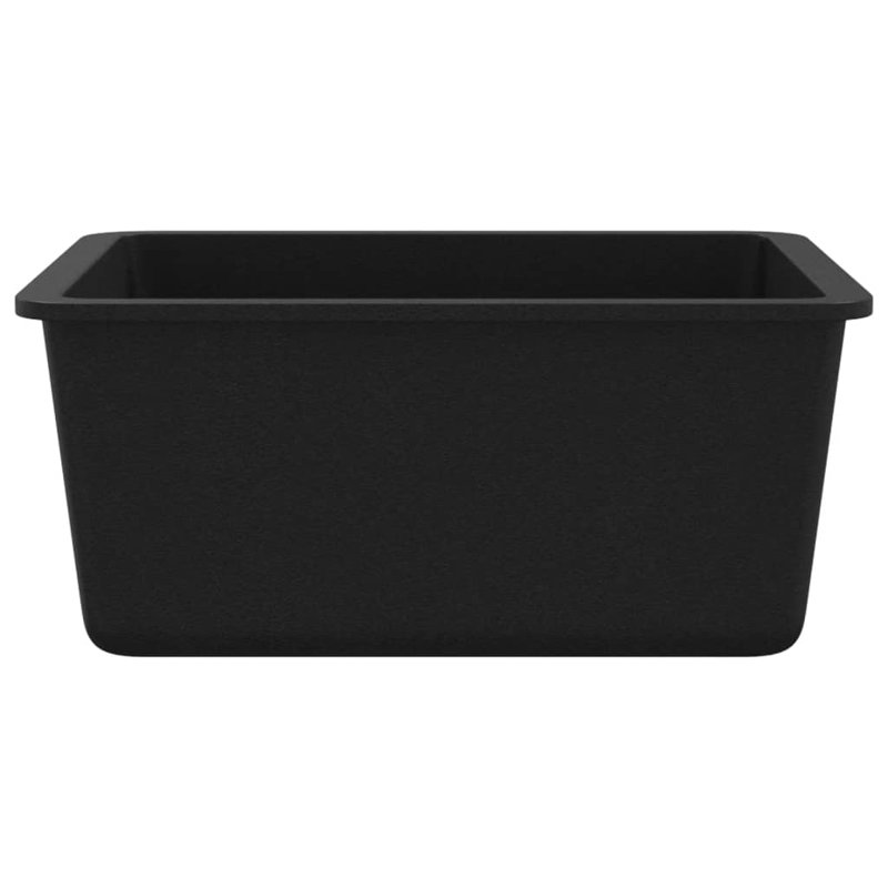 Évier de cuisine vidaXL, Noir
