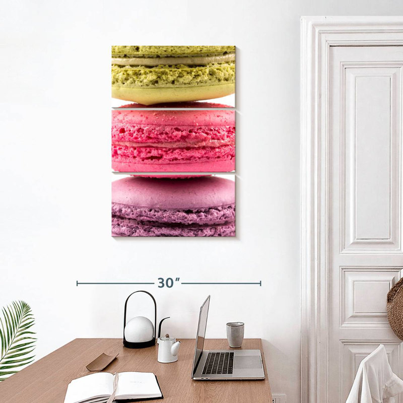 Yarlin Three Macarons, 32" H x 20" W