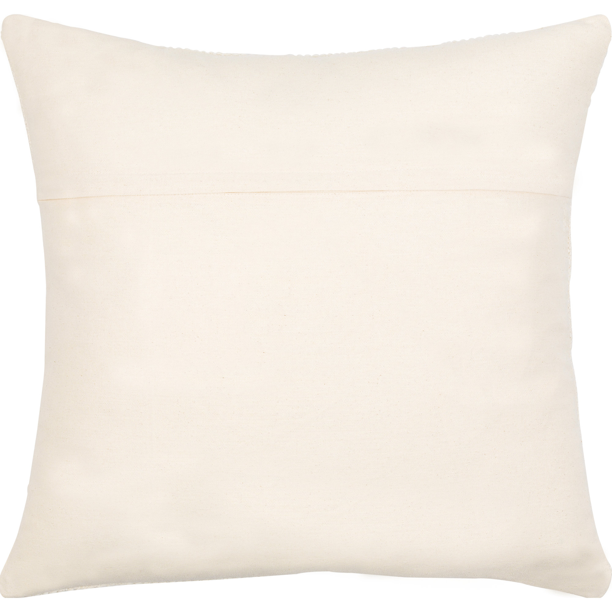 Bertha Throw Pillow, 18" x 18", Cream, Pillow Cover Only - No Insert