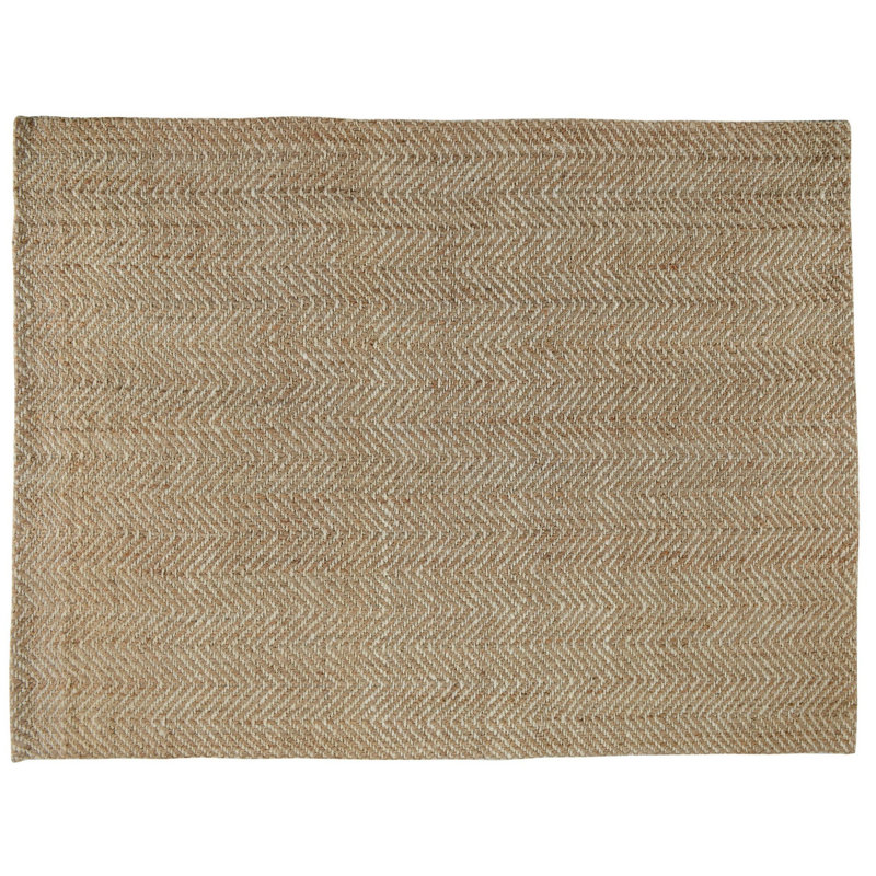 Chevron Hand-Woven Jute Area Rug By Kosas Home, Rectangle 8' x 10'