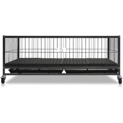 Homey Pet 43" Dog Whelping Box For Puppies, Heavy Duty Metal Whe...