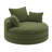 360° Swivel Sofa Chair Accent Barrel Chair Swivel Round Chair With Dual-Layer Cushion Design And 3 Removable Pillows-116062346