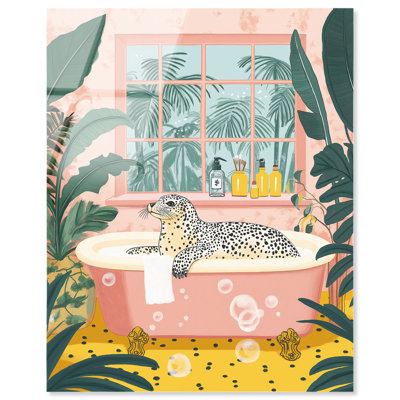 «Seal in a Bathaign», reproduction d'art acrylique sur toile par Art Remedy