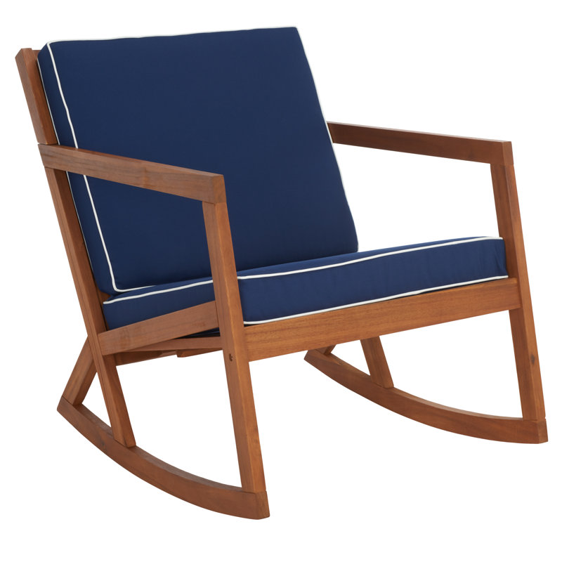 Acacia Outdoor Lounge Chair, Navy