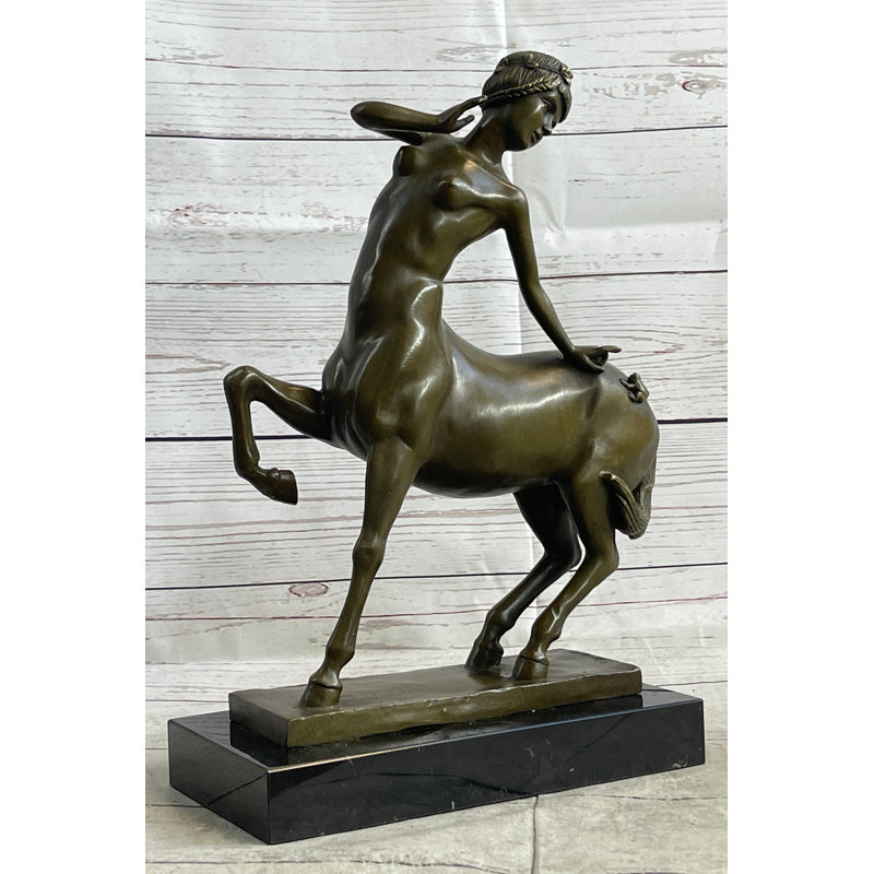 Statue de femme créature mythologique en bronze
