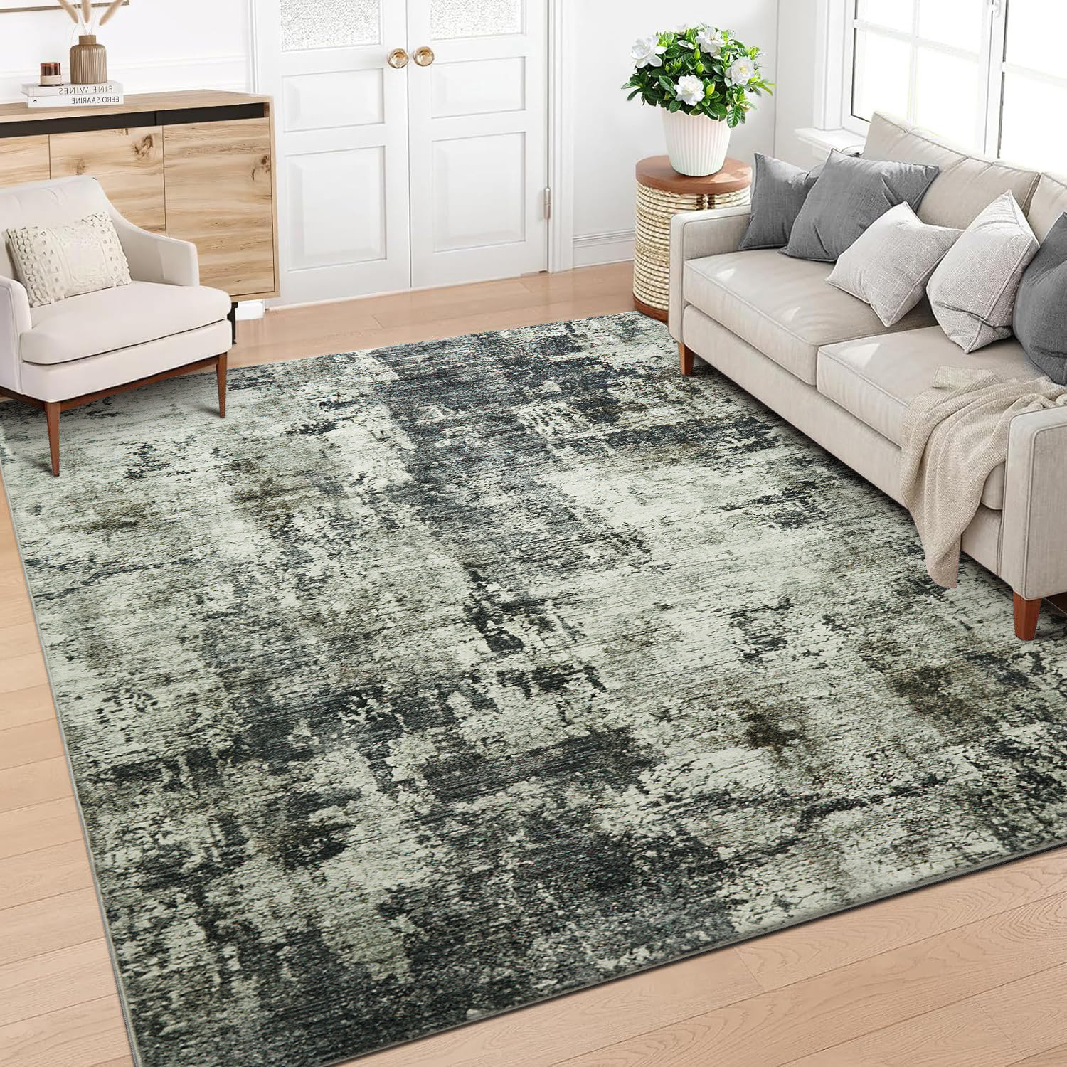 Craft Frost Ripe Rug Borough Wharf Antique Frost Cashmere Shag Area Rug | Wayfair.co.uk