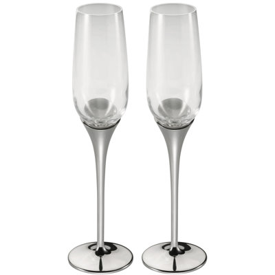 Paire de flûtes à champagne Domaine Champagne