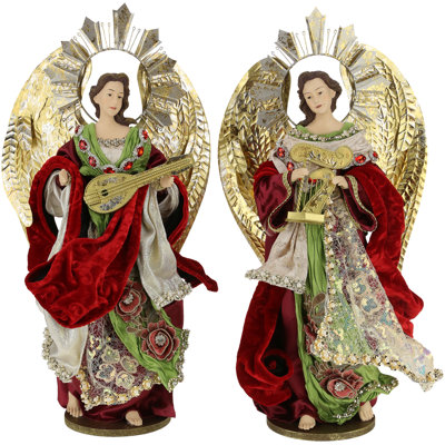 Ensemble de 2 anges divins de Noël