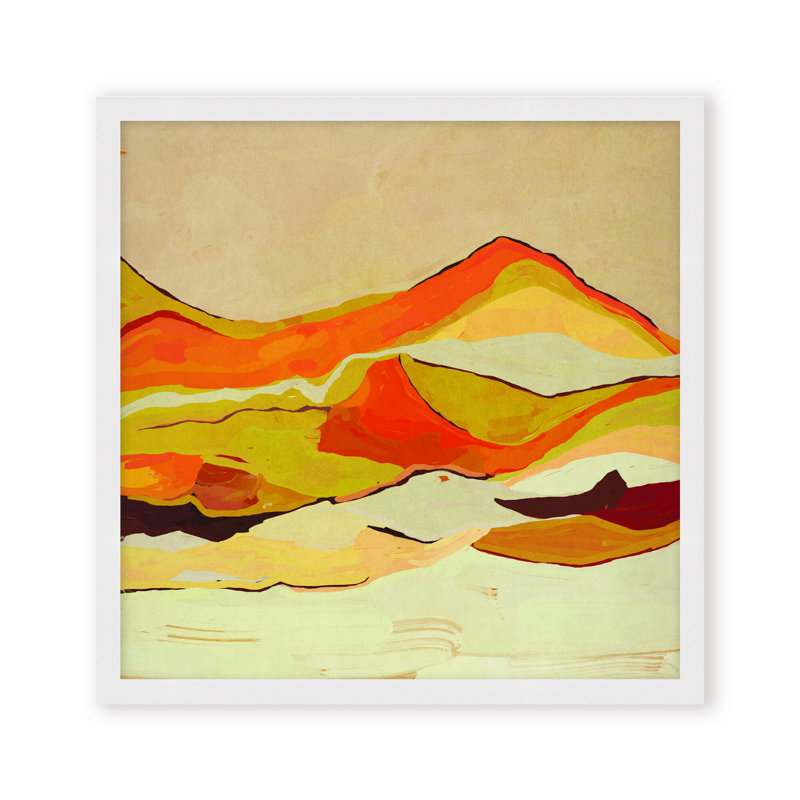 Nature Inspired Dawn's Horizon Trptych, 24" H x 24" W, Framed Canvas, Beige
