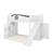 Twin Over Full Bunk Bed With Storage Staircase, Shelf, Slide And Wardrobe-69425984