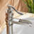 Waterfall Single Hole Single-Handle Low-Arc Bathroom Faucet-108027315
