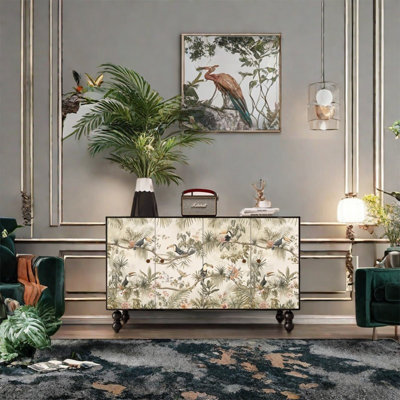 Armoire de rangement grande capacité avec cadre en pin