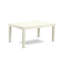 L'ensemble de table de salle à manger 5 pièces se compose d'une table moderne Mid-Century et de 4 chaises en tissu de polyester vert saule, blanc lin-1319061109-1319061115