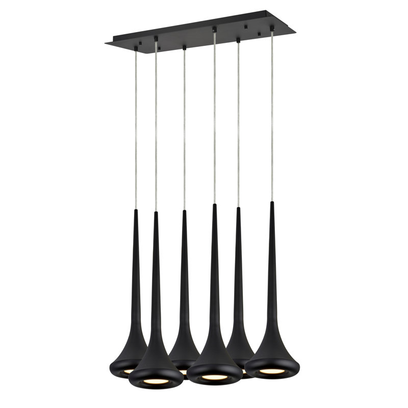 6 - Light Cluster Pendant, Black