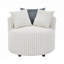 Fauteuil d'appoint rembourré avec roulettes-740088604