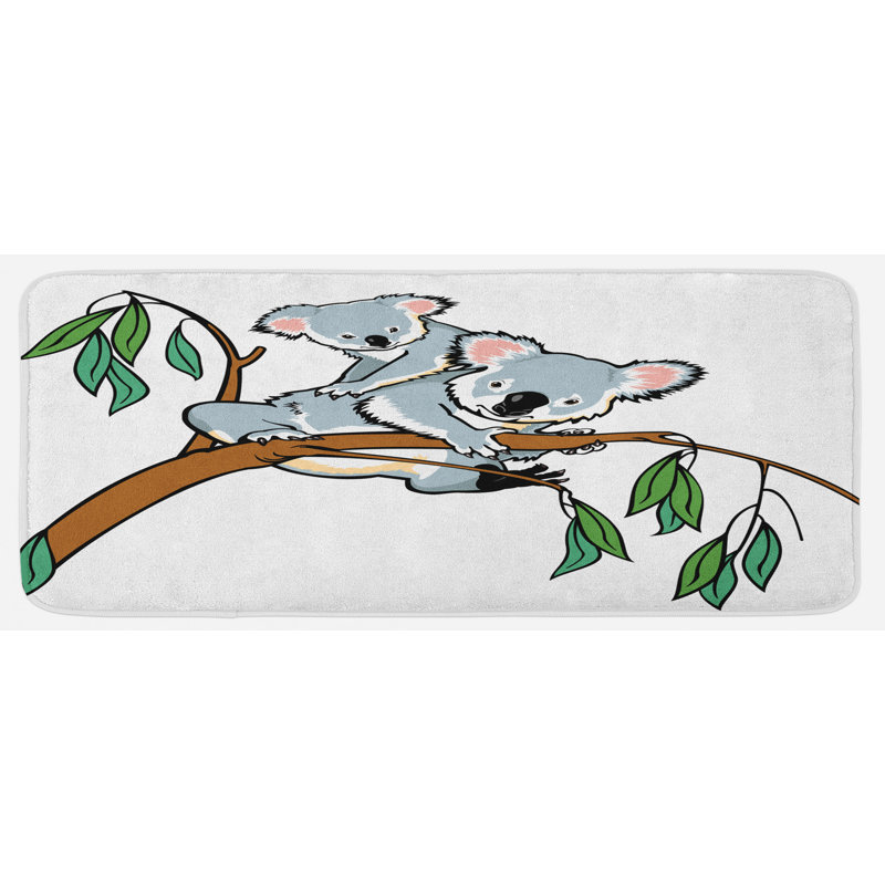 Tapis de cuisine tropical animaux