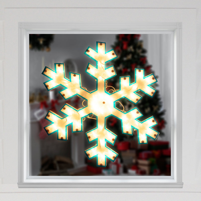 Décoration de Noël flocon de neige illuminé