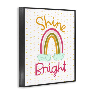 Giclée encadrée arc-en-ciel lumineux Shine, design par Mandy Ford Art + Illustration