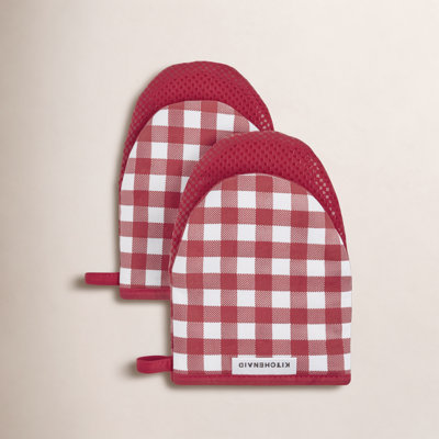 KitchenAid Gingham 2-Piece Oven Mitt