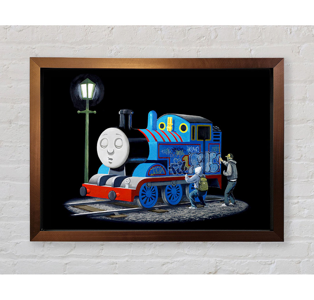 Thomas The Tank Graffiti - Einzelner Bilderrahmen Kunstdrucke