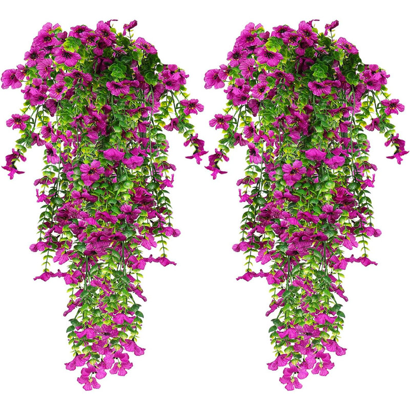 Plastic, Silk Wall Decor, Purple