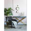 2 miroirs muraux, cadre en fer doré, 11 po x 28,5 po, décor contemporain pour salon, chambre, bureau, entrée, fer