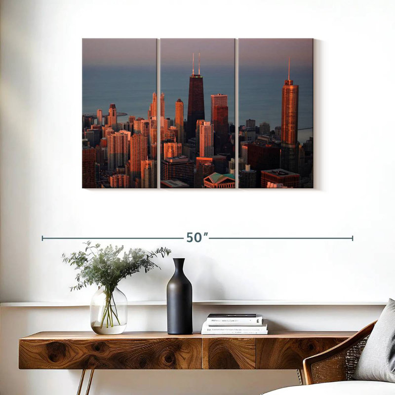 Sirci Chicago Sunset Glow, H 24 po x l 38 po