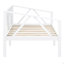 Lit de jour simple, blanc