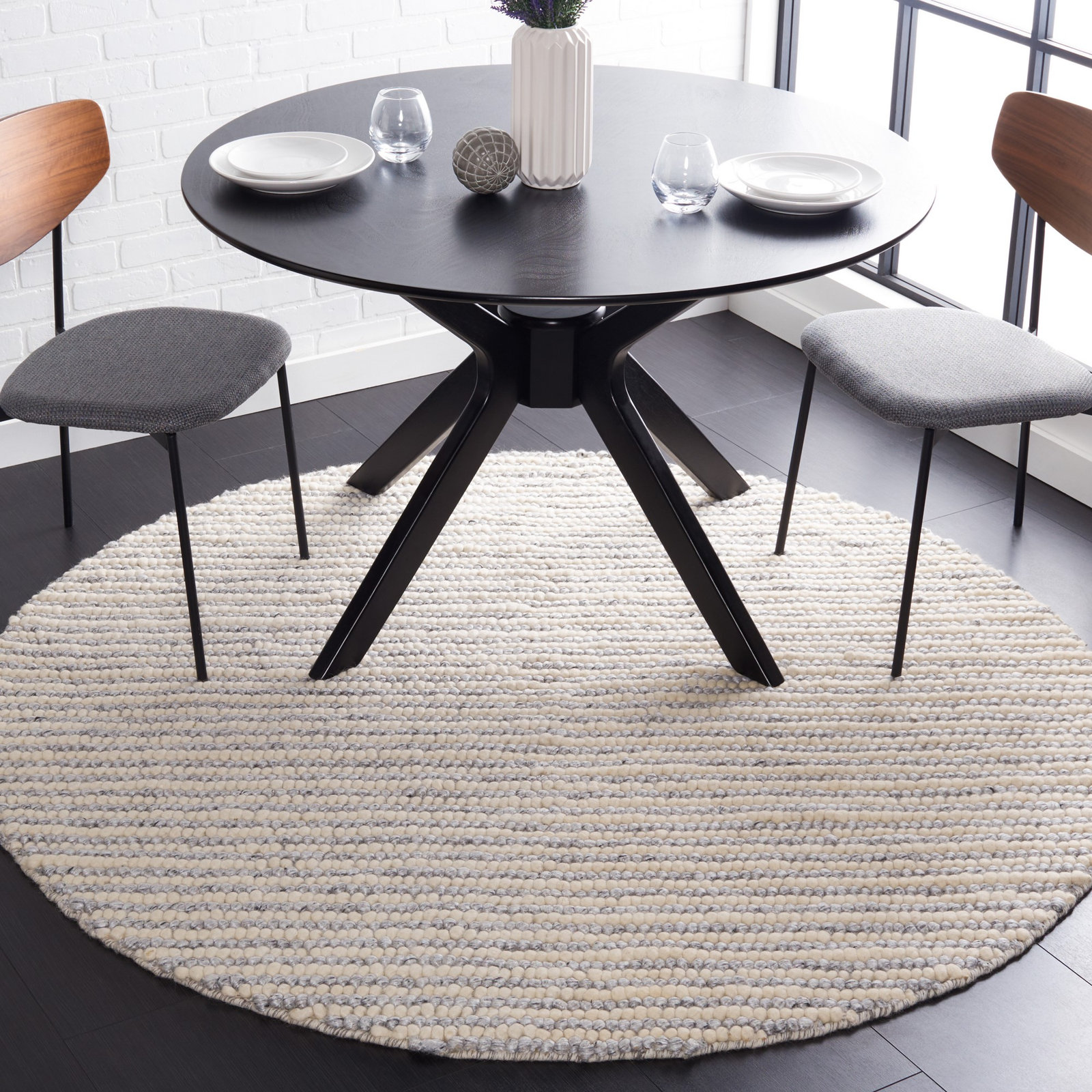 Cleodora Handmade Rug, Round 6'