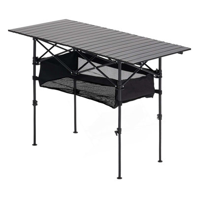 Table de camping pliante en aluminium