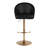 Maddison High Back Faux Leather Adjustable Barstool With Rounded T Footrest-106896003-106896002