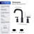 Widespread 2-handle Bathroom Faucet-88316621