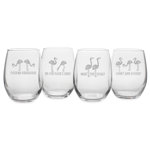 Flocking Ridiculous Assortment 21oz. Wine Glass Set