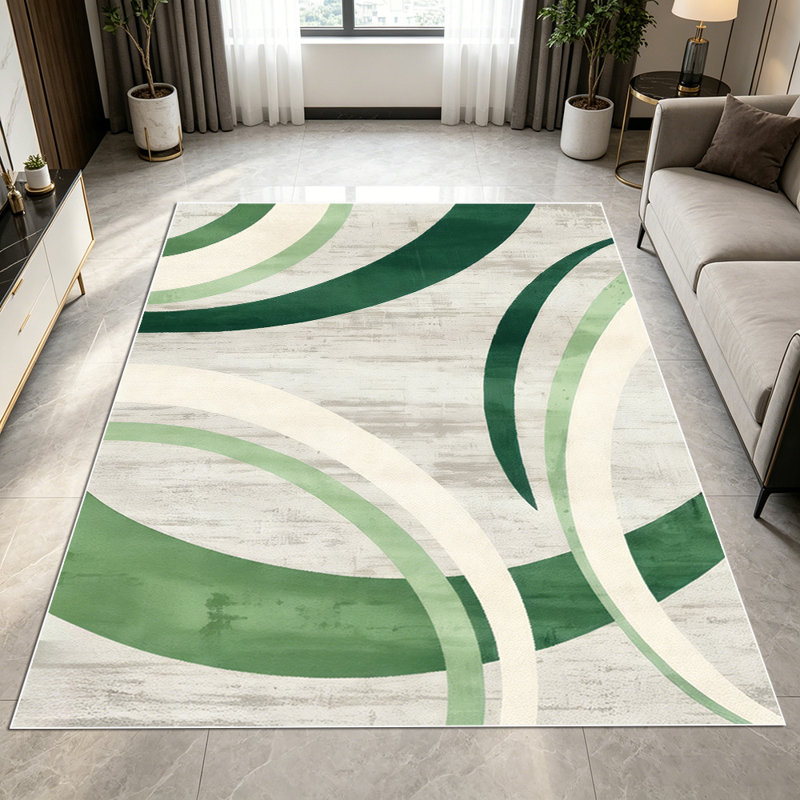 1PC Abstract Swirl Sage Green Weathered Wood Grain area rugs for Living Room, Soft and Comfortable, Suitable for all seasons, easy-to-maintain, machine washable Indoor floor mat, Under Table Farmhouse suitable for dining room, bedroom, entryway,