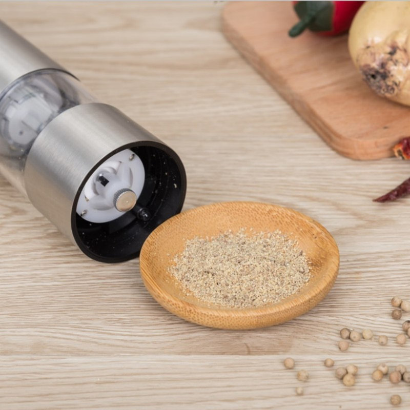 Brand Battery Powered Salt & Pepper Mill Set