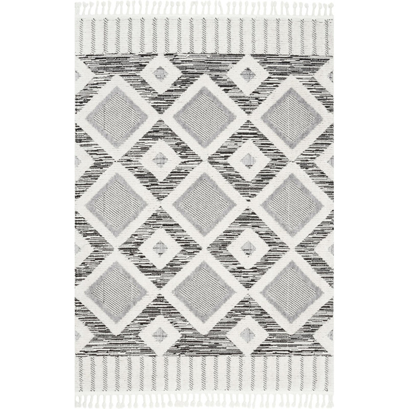 Warthen Geometric Indoor Rug, Rectangle 5' 3" x 8' 2"