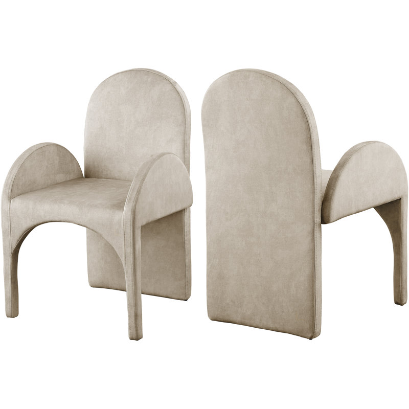 Fauteuil Caserta, Velours pierre