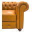Canapé modulaire en cuir Chesterfield