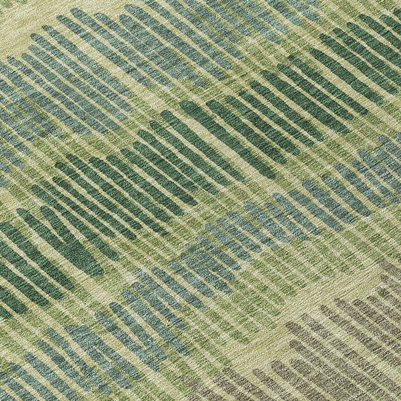 Rectangle Malek Indoor/Outdoor Area Rug with Non-Slip Backing, Round 8'