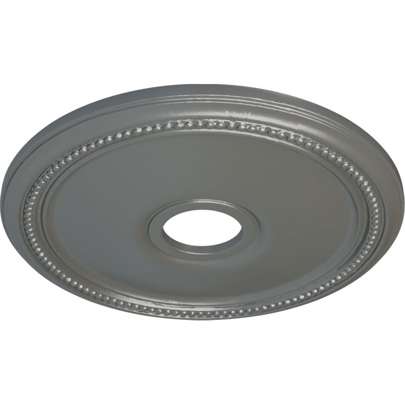 Médaillon de plafond H 18 po x l 18 po x P 1,125 po Diane, Argent