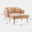 Chaise longue capitonnée de 62,2 po Hinderike-248073923