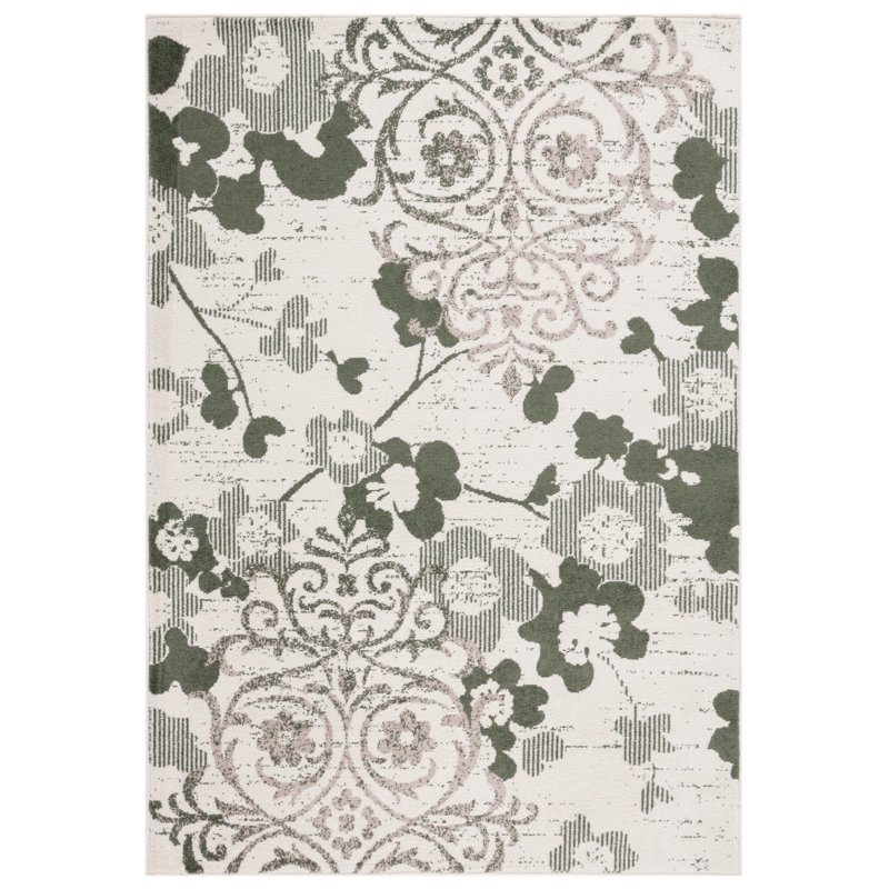 Braizlee Performance Floral Rug, Rectangle 8' x 10'