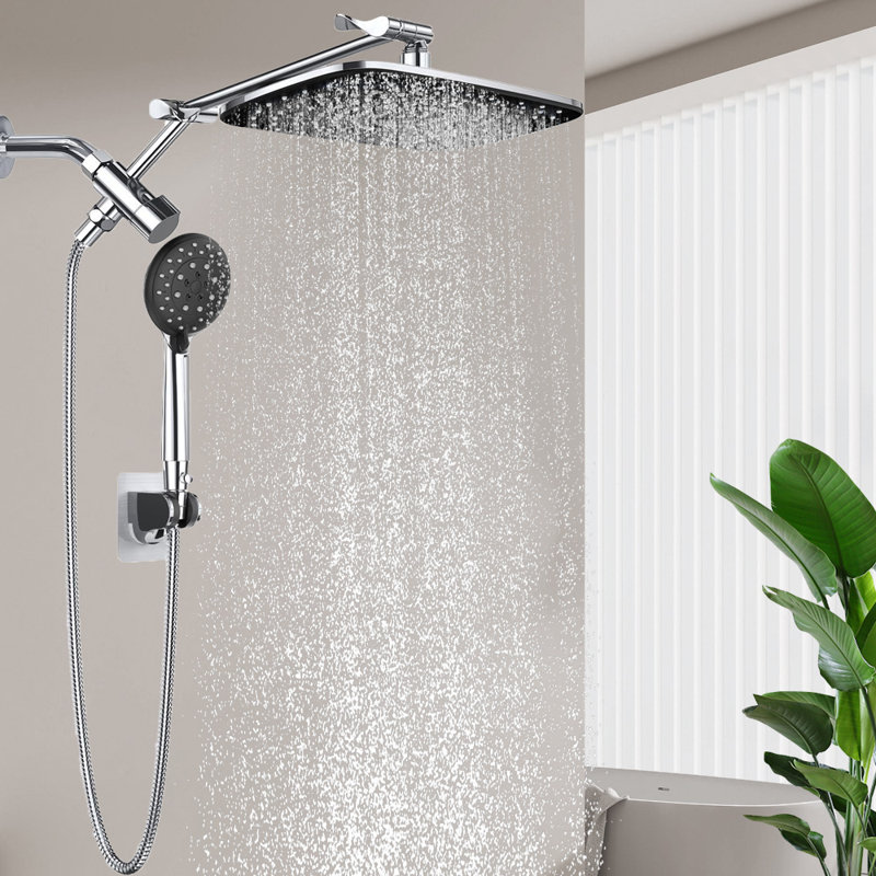 2.5GPM High Pressure  Shower Head With Handheld, Chrome